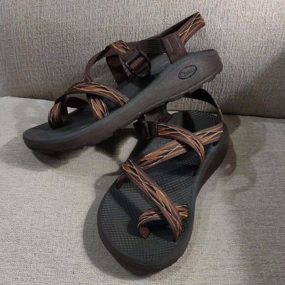 Chaco Men's Z/1 Toe Loop Outdoor Adventure Sandals Brown SIZE 10 - Picture 2 of 5